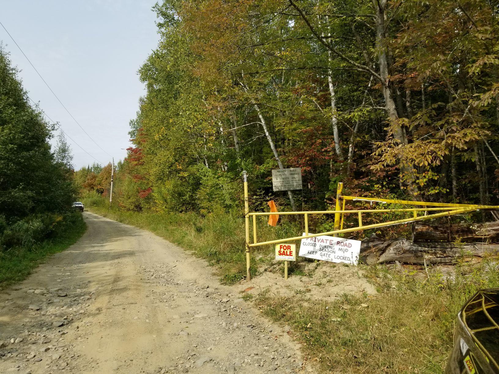 0 Beaver Lane Linneus, ME 04730 - Photo 9 of 39 Gate on Fire Road off Rt 2A x