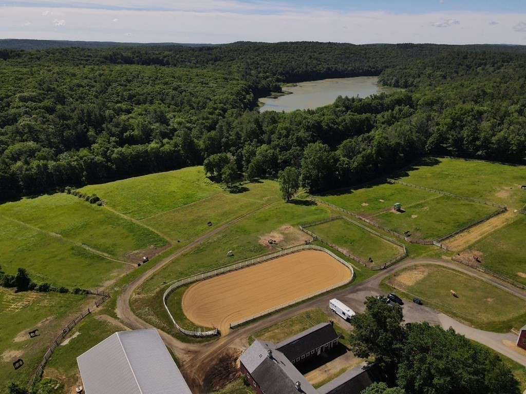 64 Fiskdale Road Brookfield, MA 01506 - Photo 15 of 42 an aerial view of a backyard