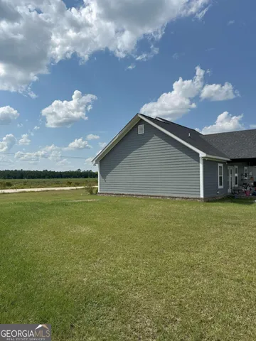 a backyard of a house