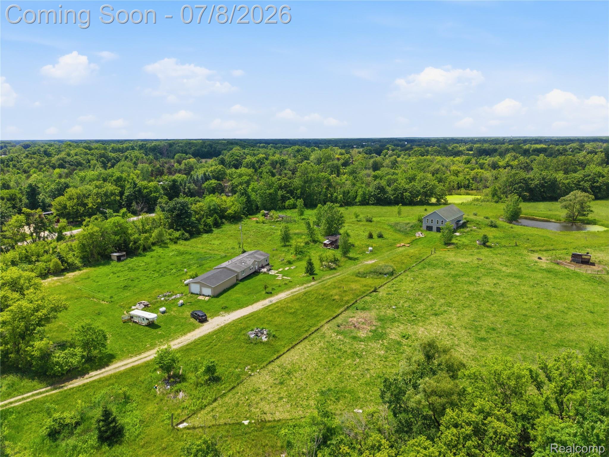 12229 Baldwin Road Gaines, MI 48436 - Photo 4 of 23 Aerial-P2.JPG
