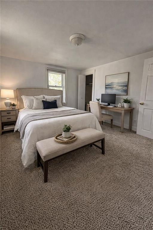 1317 Old Freeport Road Pittsburgh, PA 15238 - Photo 25 of 49 AI generated bedroom 1 facing the back of the house