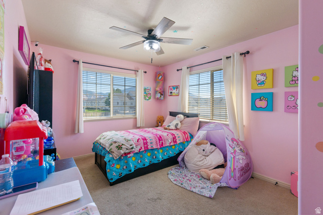 2515 West 450 South, Unit 2 Springville, UT 84663 - Photo 15 of 21 Double windows with horizontal blinds and white drapes