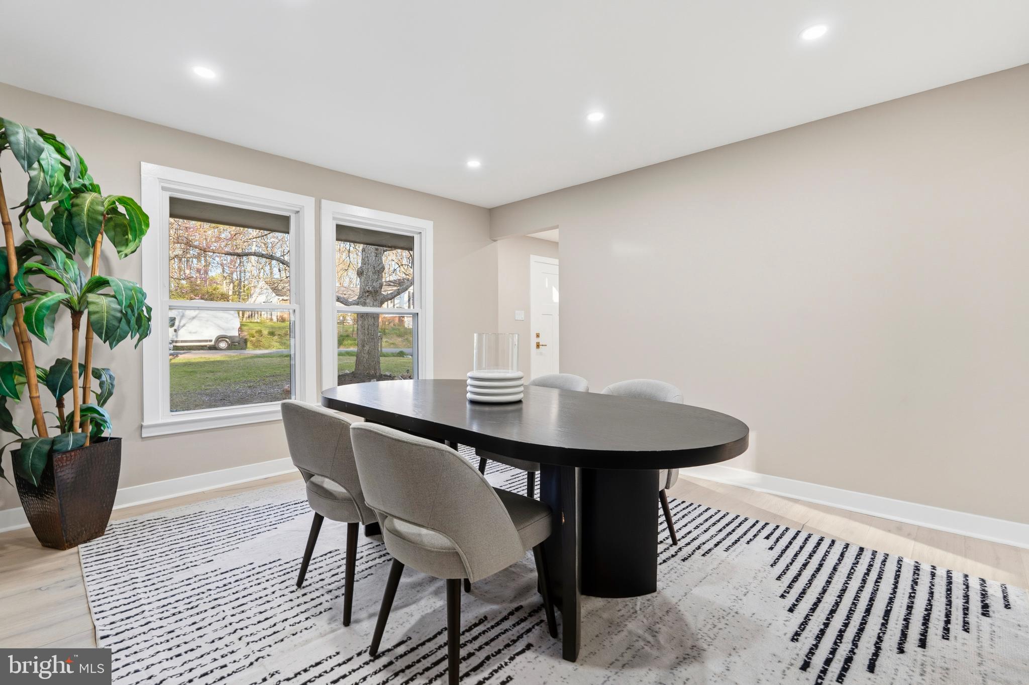 1840 Post Oak Trail Reston, VA 20191 - Photo 17 of 46 a view of a dining room with furniture window and outside view