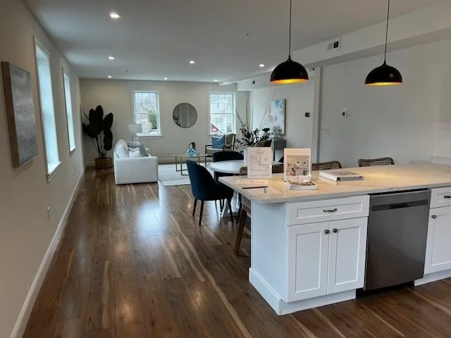 a very nice looking room with a large window