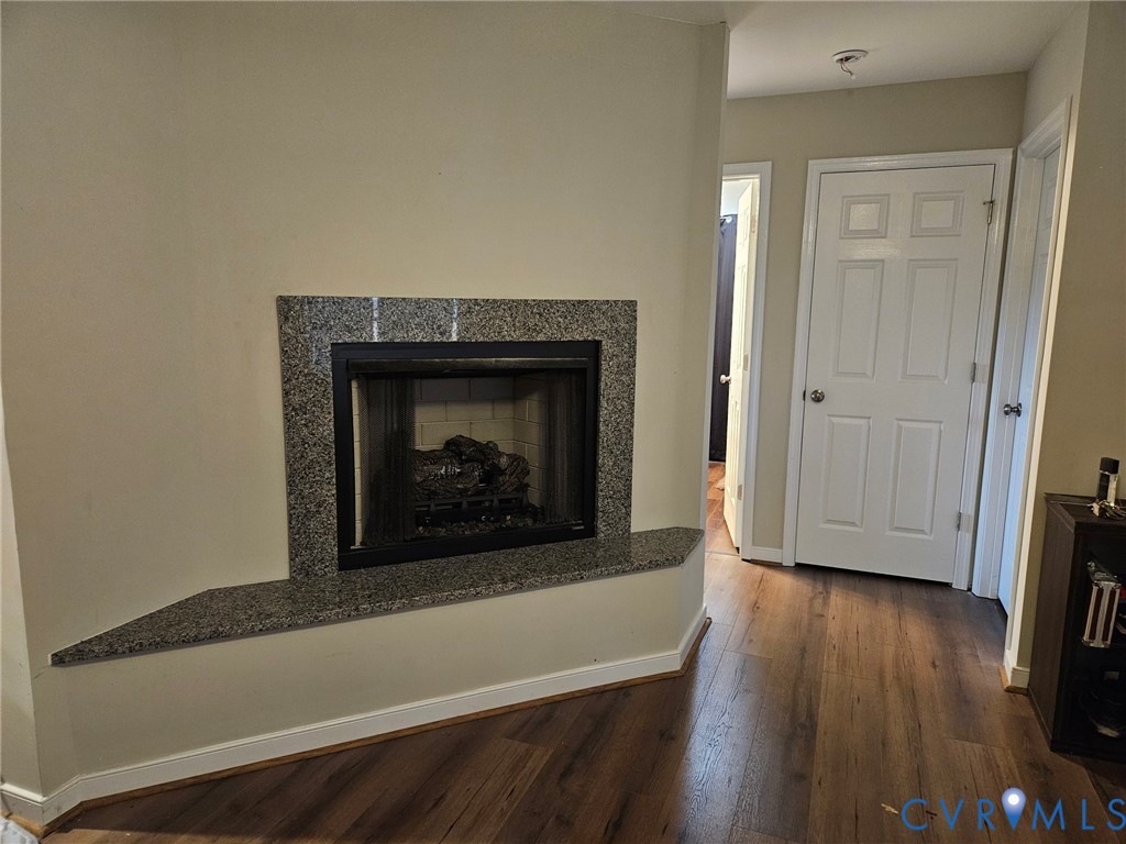24580 St James Road Jetersville, VA 23083 - Photo 15 of 48 Fireplace featuring a stone surround and hearth, d