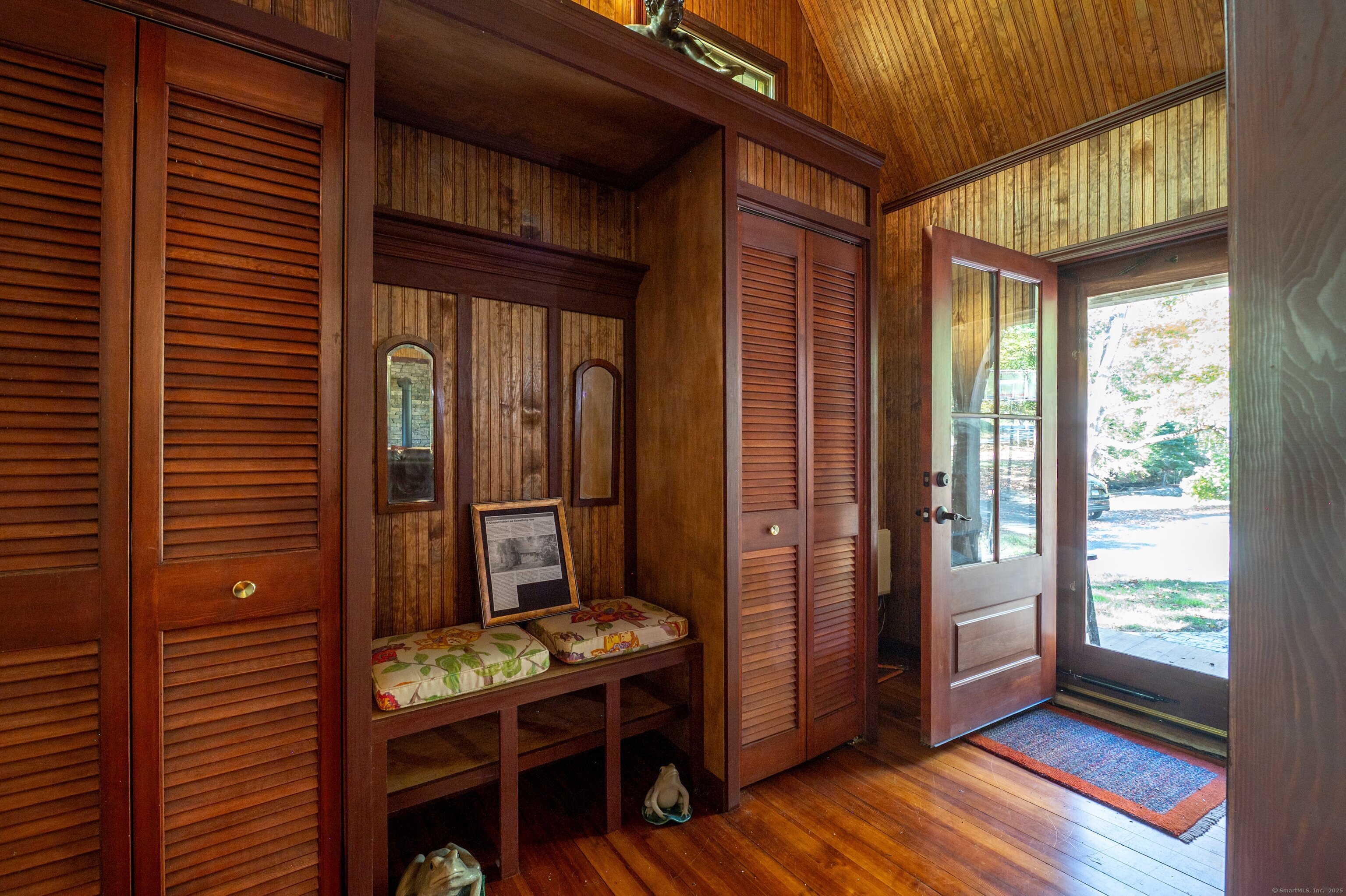 11 Phelps Road East Haddam, CT 06423 - Photo 20 of 30 a backyard of a house with barbeque oven table and chairs