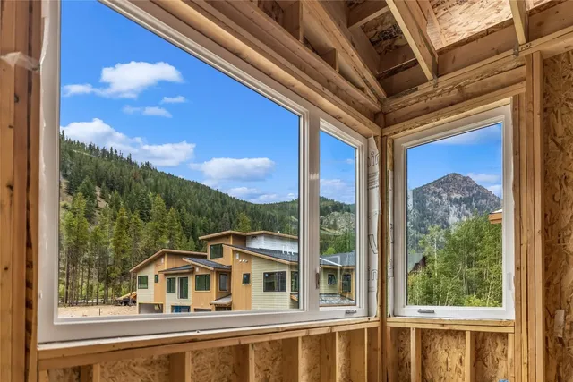 a view of a city from a balcony