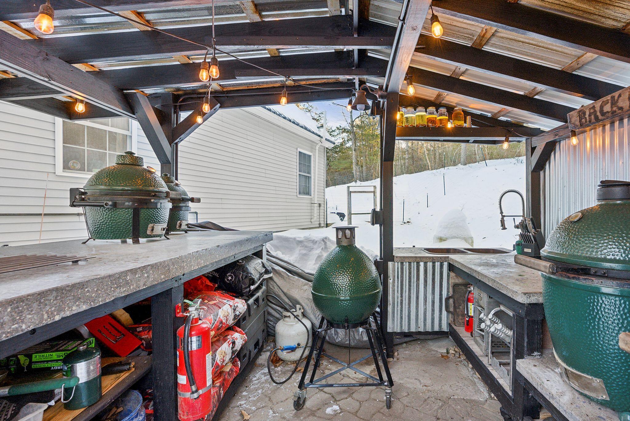 238 Granny Kent Pond Road Shapleigh, ME 04076 - Photo 36 of 53 Outdoor kitchen