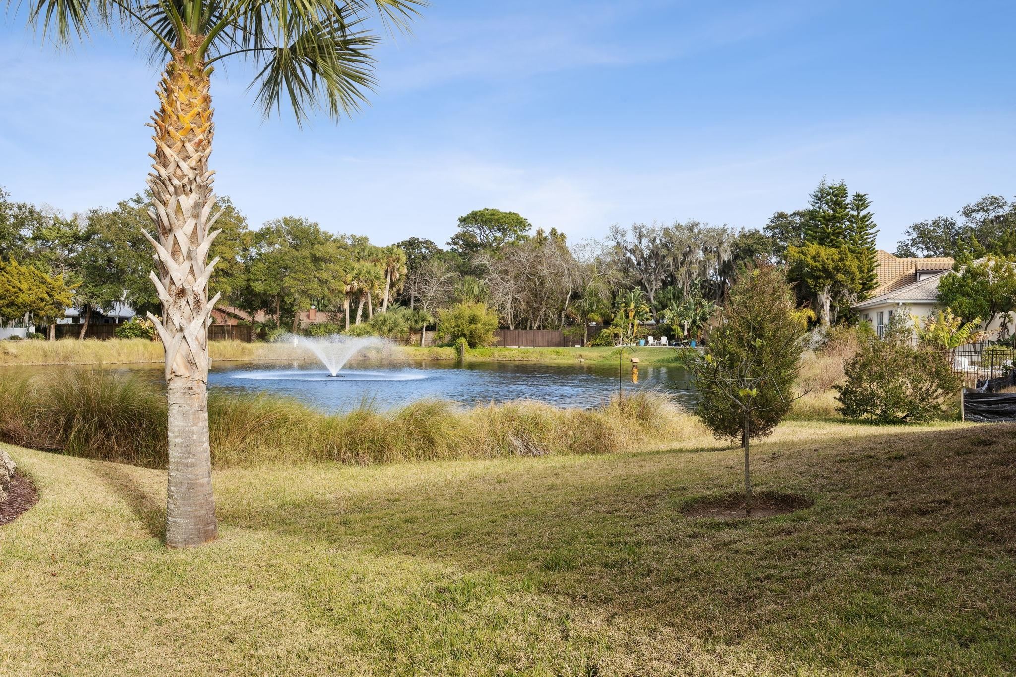 121 Spoonbill Point Court St. Augustine, FL 32080 - Photo 23 of 56 a view of a lake with a yard
