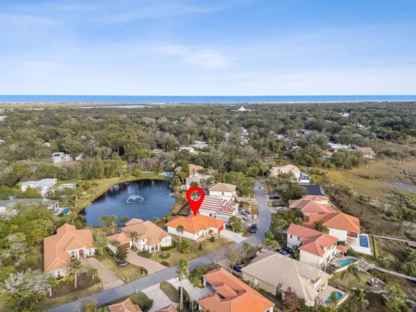 a view of a street with an outdoor seating