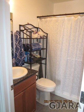 777 R Road Mack, CO 81525 - Photo 8 of 9 a bathroom with a toilet a sink and a shower