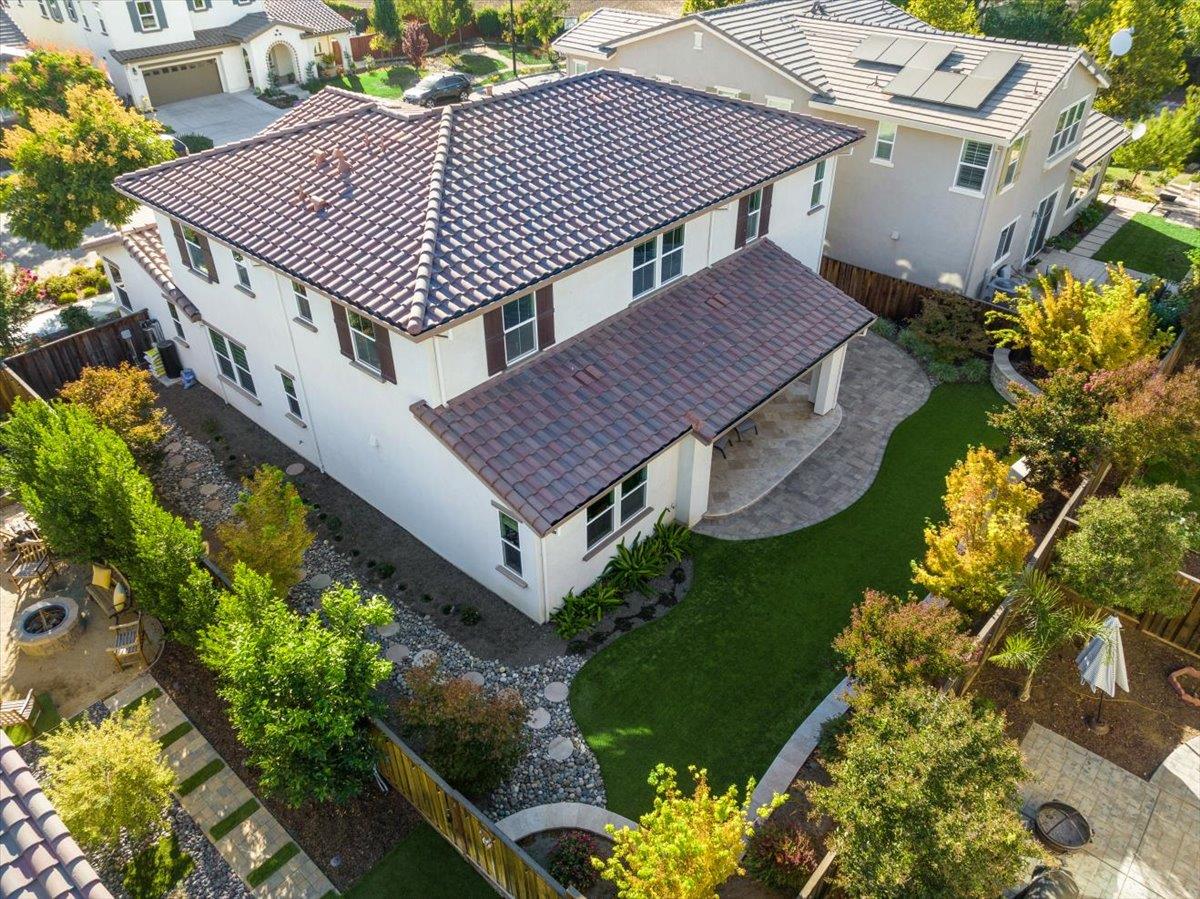 925 Lynx Place Gilroy, CA 95020 - Photo 41 of 49 an aerial view of a house with a garden and plants