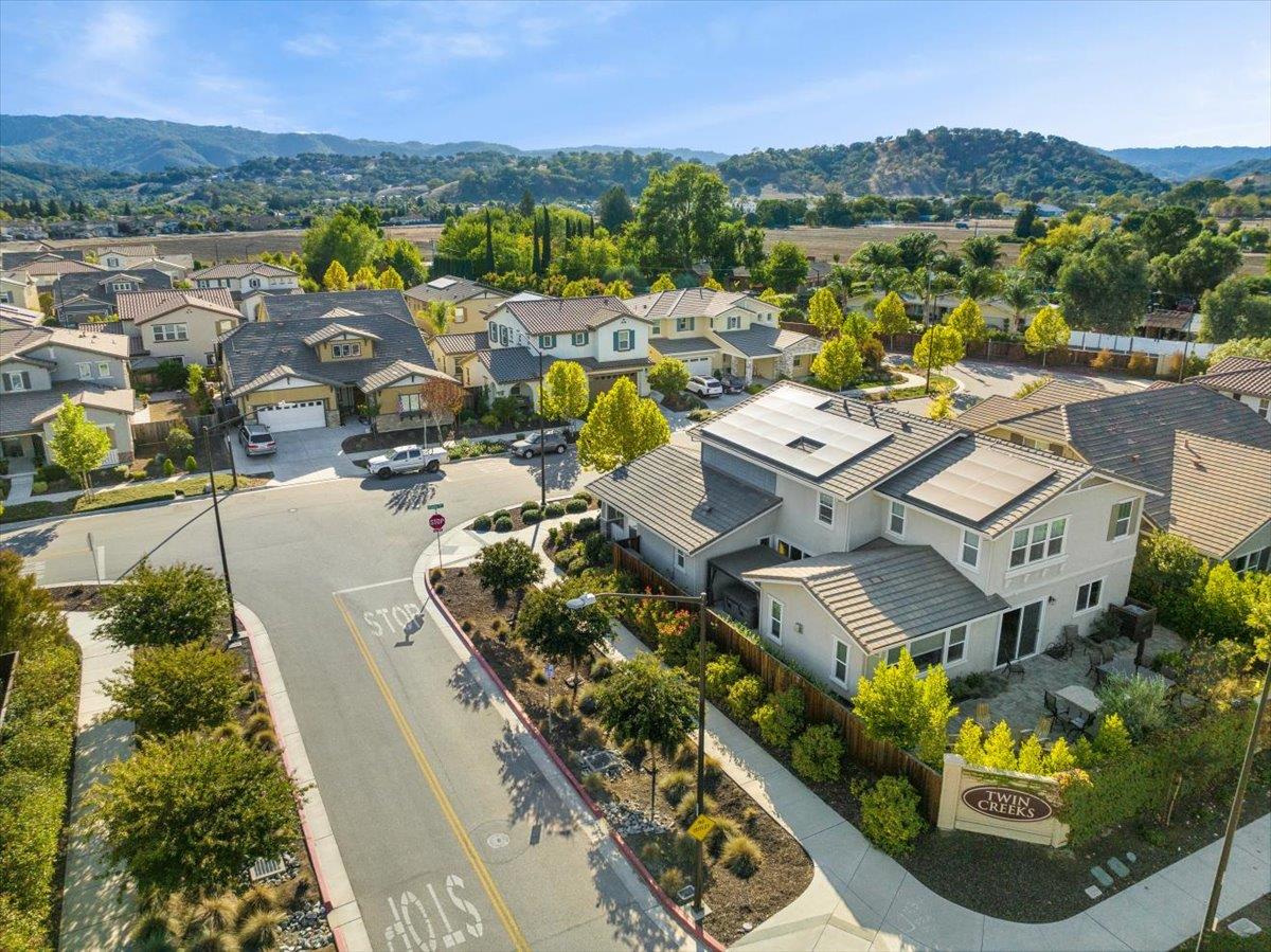 925 Lynx Place Gilroy, CA 95020 - Photo 48 of 49 an aerial view of a city with lots of residential buildings