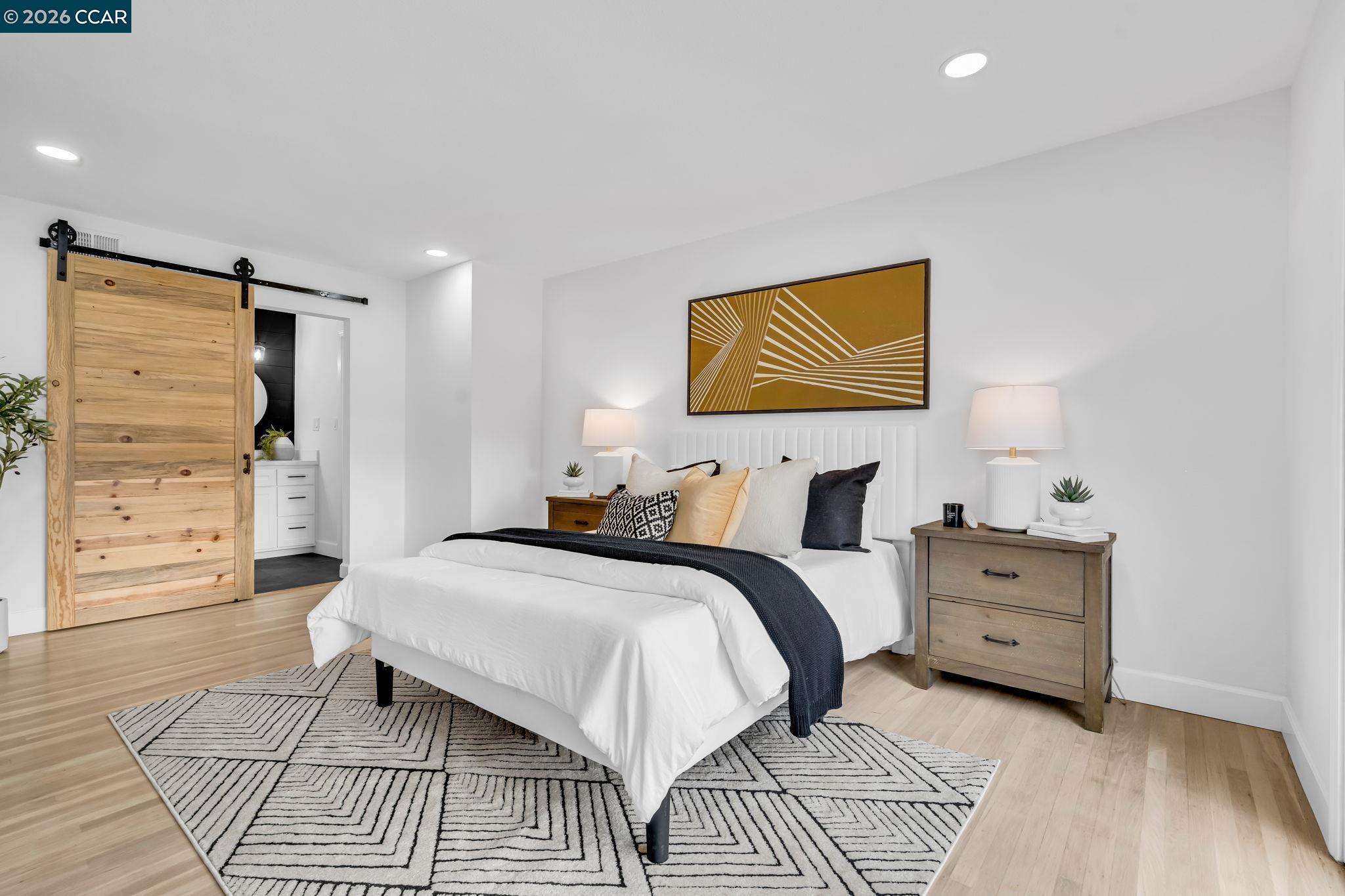 1548 Dianda Drive Concord, CA 94521 - Photo 46 of 59 a bedroom with a bed and a view of room