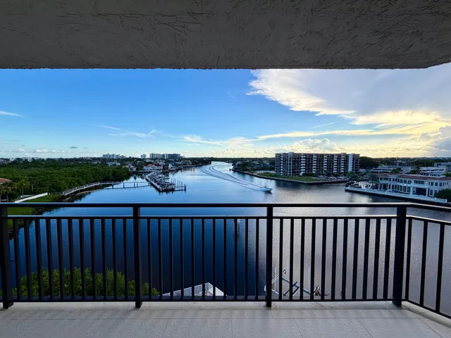 a view of balcony with city view