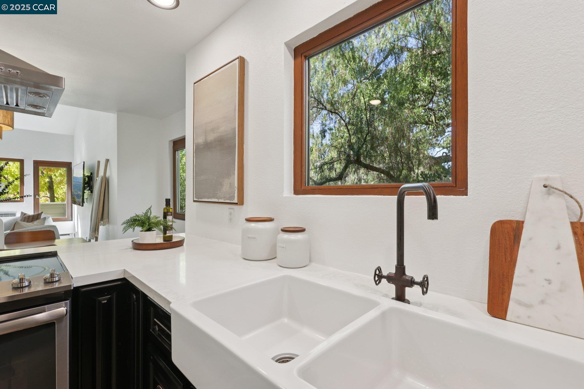 600 Suntree Lane, Unit 608 Pleasant Hill, CA 94523 - Photo 13 of 47 a kitchen with a sink and a large window