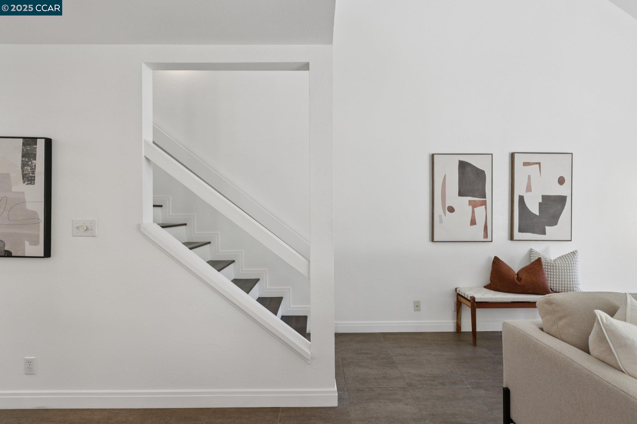 600 Suntree Lane, Unit 608 Pleasant Hill, CA 94523 - Photo 24 of 47 a living room with furniture and stairs
