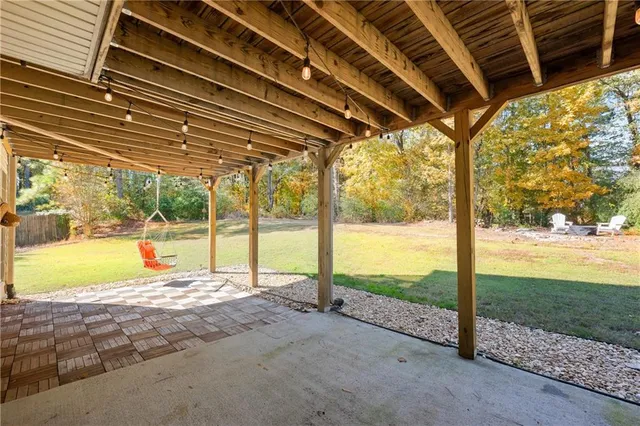 a house view with a outdoor space