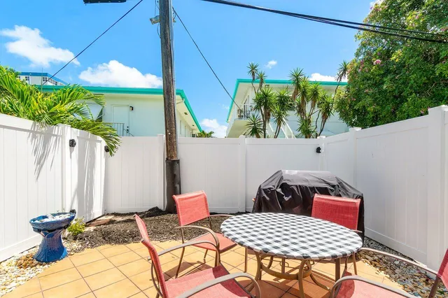 a view of outdoor seating space