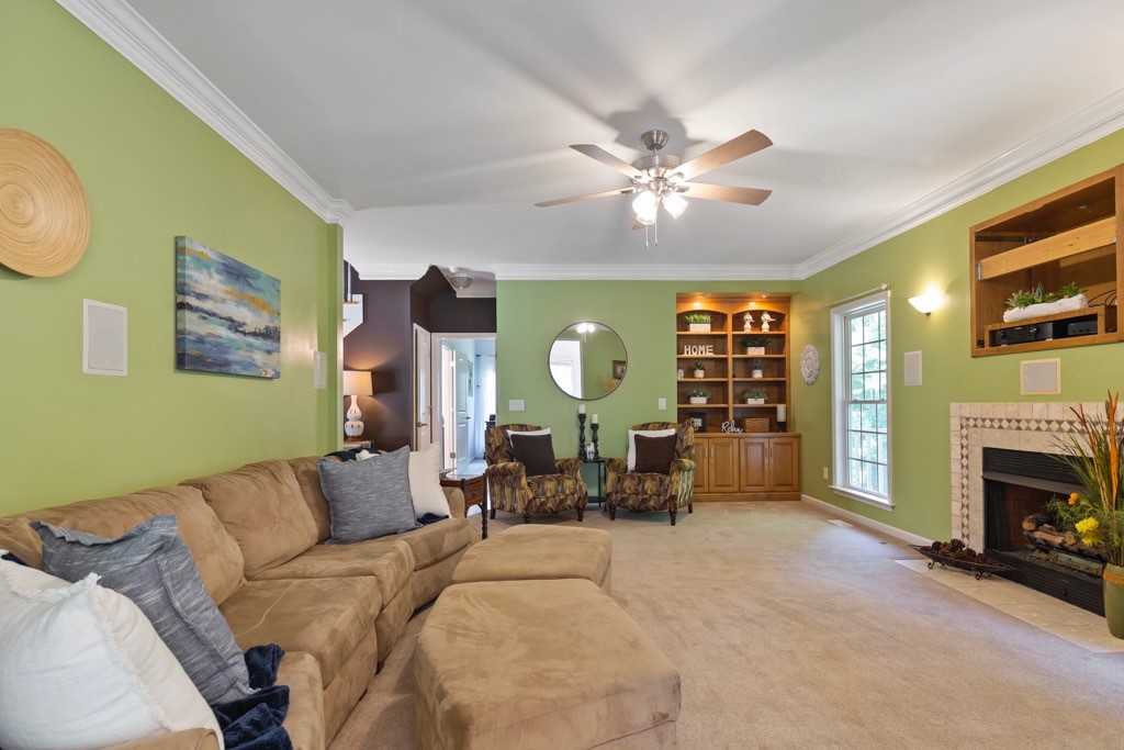 608 Old 6 Mile Road Central, SC 29630 - Photo 16 of 50 Gas fireplace, Built-in Bookcase, Surround Sound