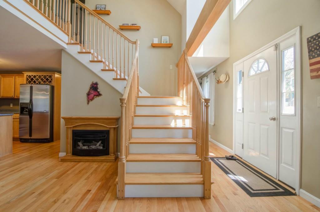 16 Graystone Road Gray, ME 04039 - Photo 18 of 35 Stairway to the 2nd floor.