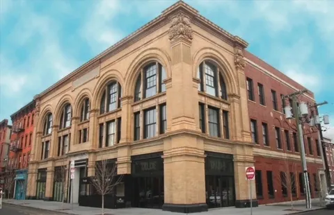 a front view of a building