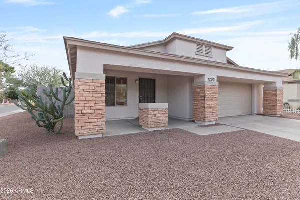a front view of a house