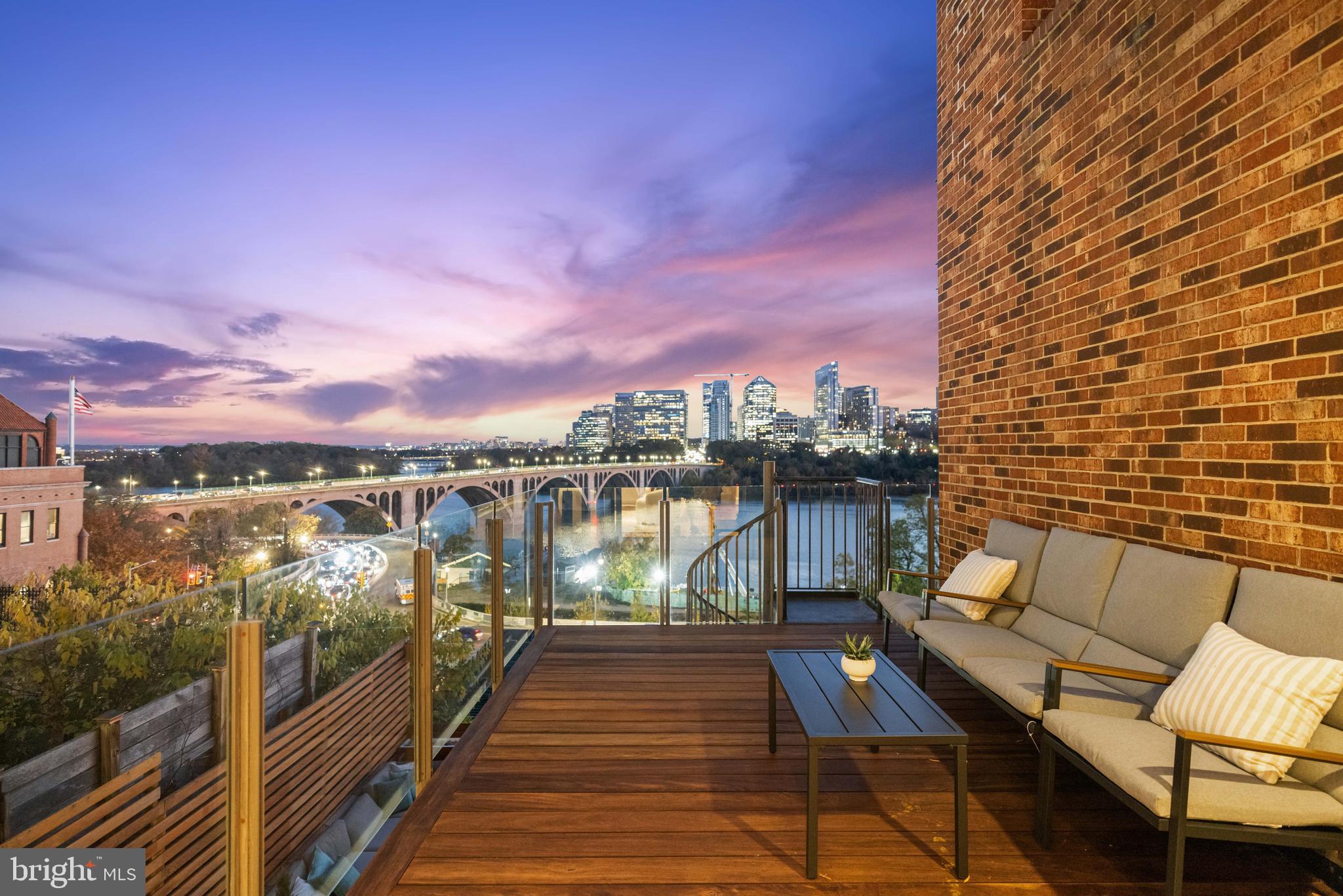 a view of balcony with chairs