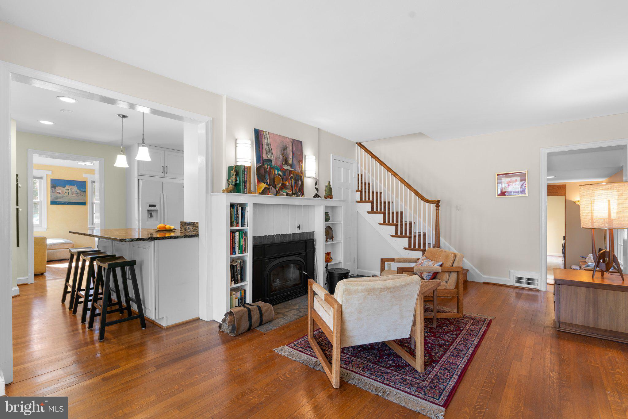 1616 Overlook Drive Silver Spring, MD 20903 - Photo 10 of 69 a living room with furniture and a fireplace