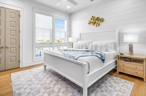 a aerial view of a house with balcony