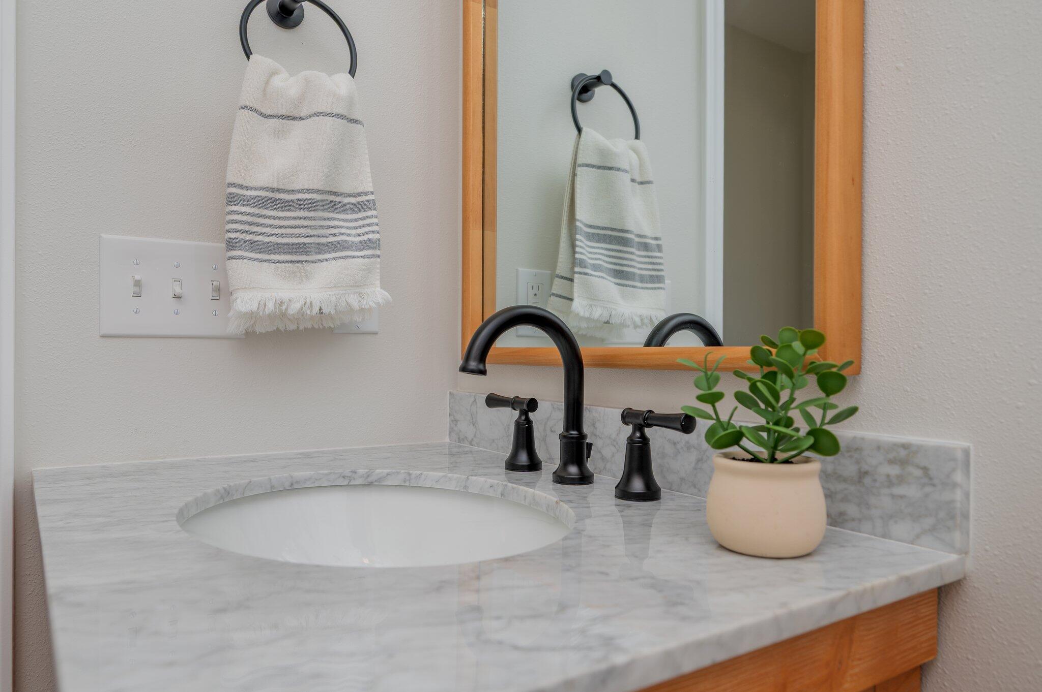 55 Ruby Circle Mary Esther, FL 32569 - Photo 39 of 51 a bathroom with a sink a potted plant and a window
