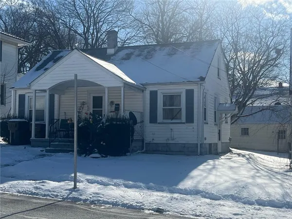 a front view of a house
