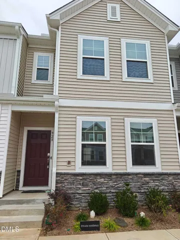 a front view of a house