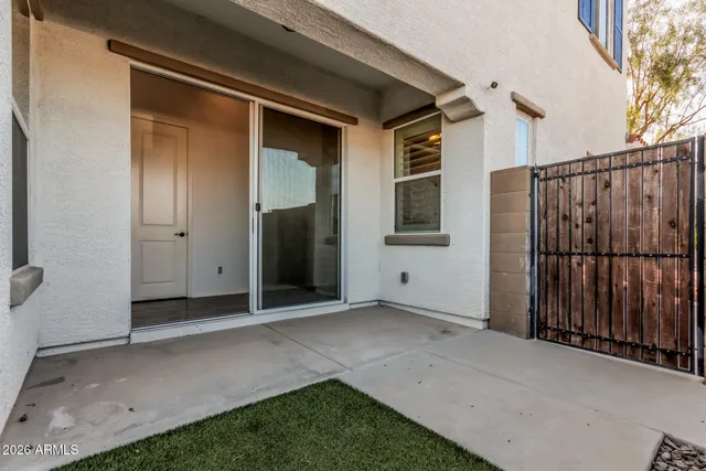 a view of a balcony with a staircase