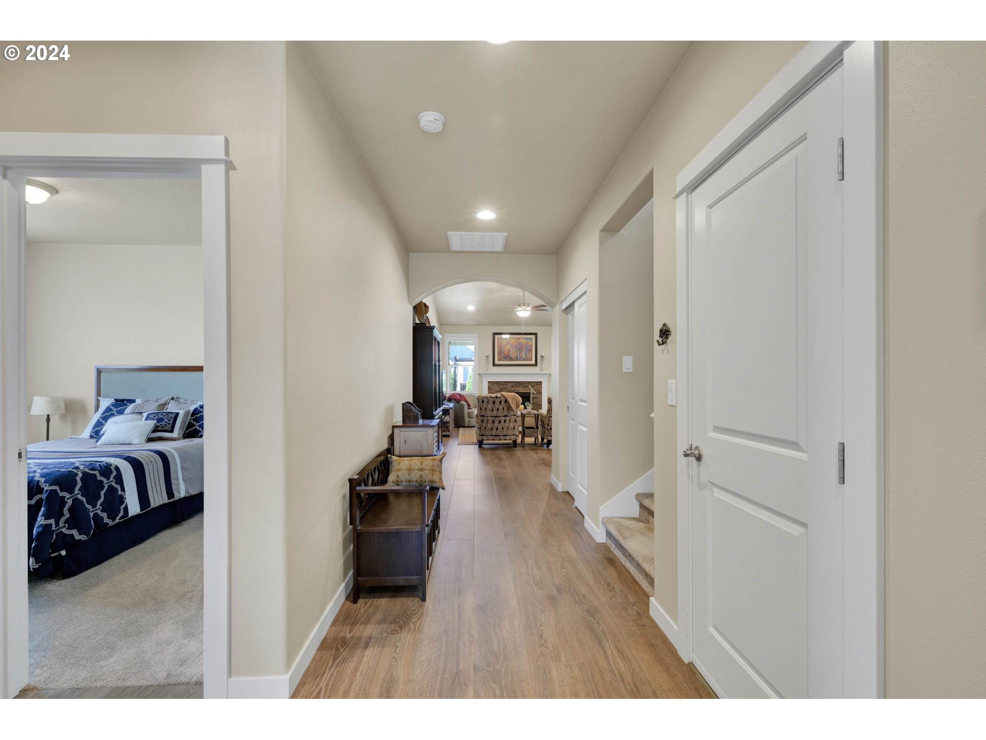 3312 Korbel Street Eugene, OR 97404 - Photo 36 of 48 a living room with furniture and a wooden floor