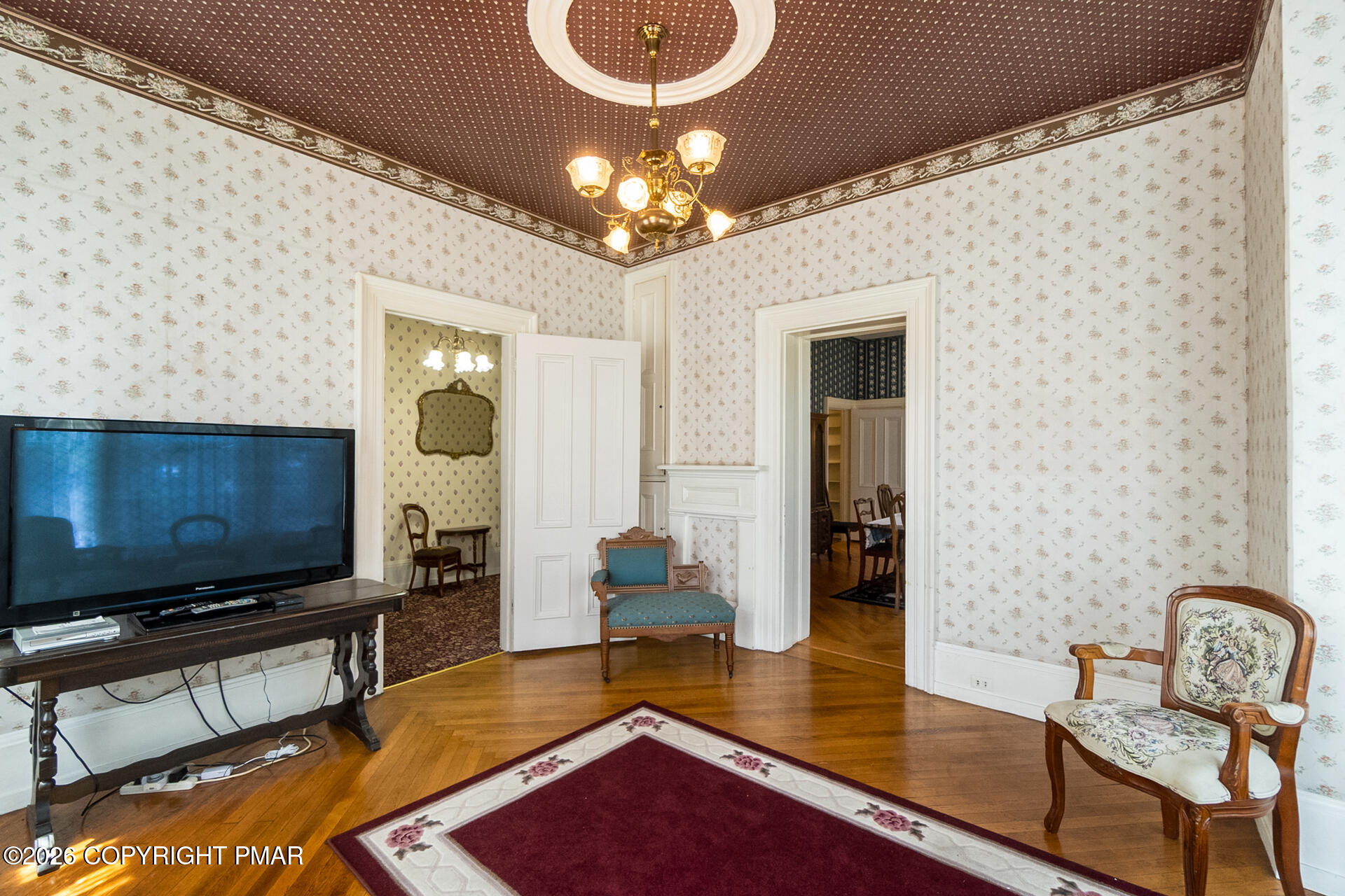 11 East Front Street Jim Thorpe, PA 18229 - Photo 12 of 63 a living room with dining room and wooden floor