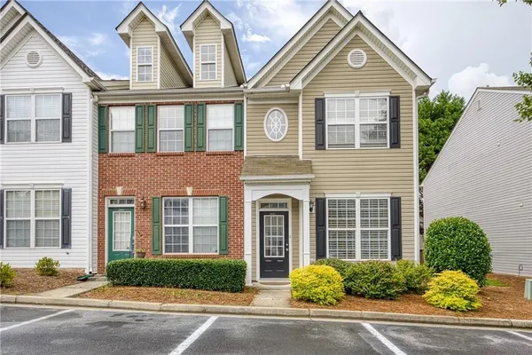 a front view of a house