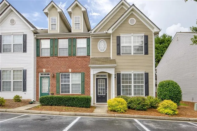 a front view of a house