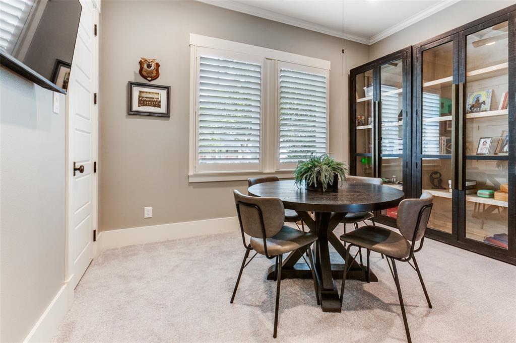 413 Ridge Crest Drive Richardson, TX 75080 - Photo 15 of 34 a view of a dining room with furniture window and outside view