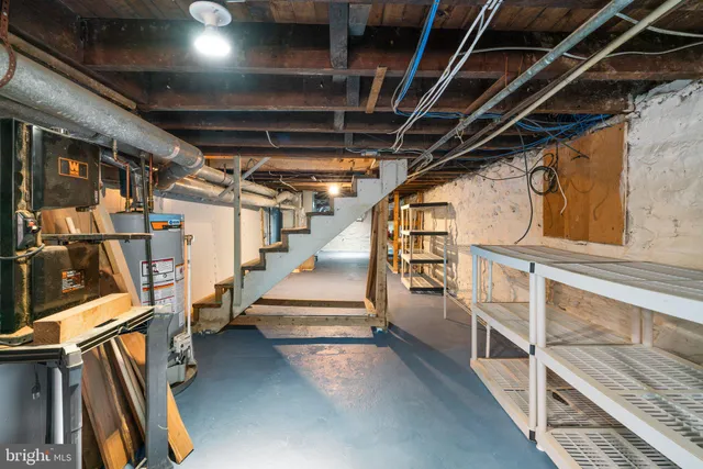 a view of a brick house with an outdoor space