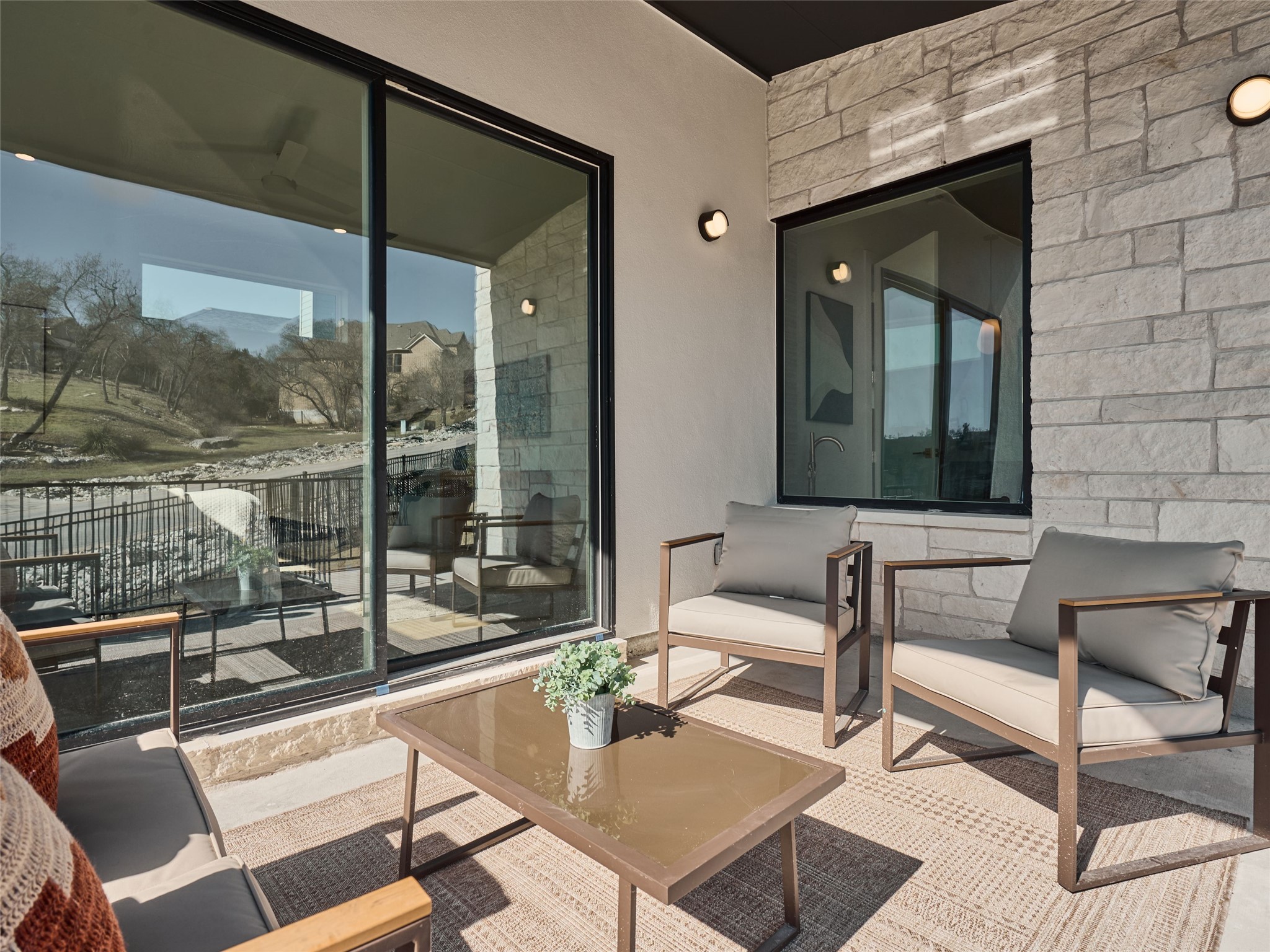 2100 Bighorn Leander, TX 78641 - Photo 32 of 36 Balcony with an outdoor hangout area