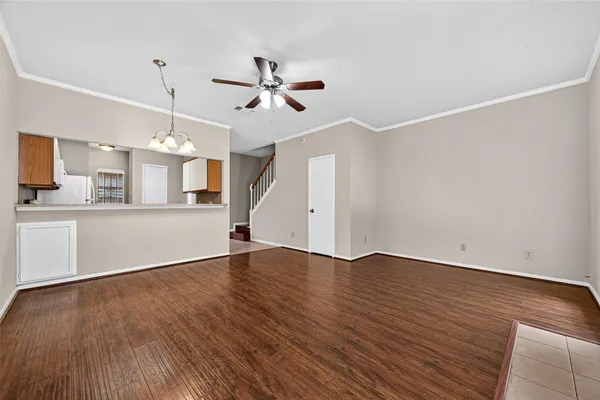 a view of a window and a white door