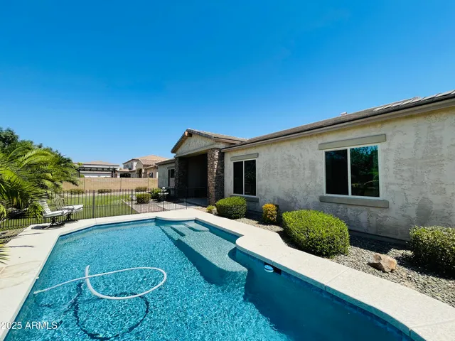 a view of a house with a patio