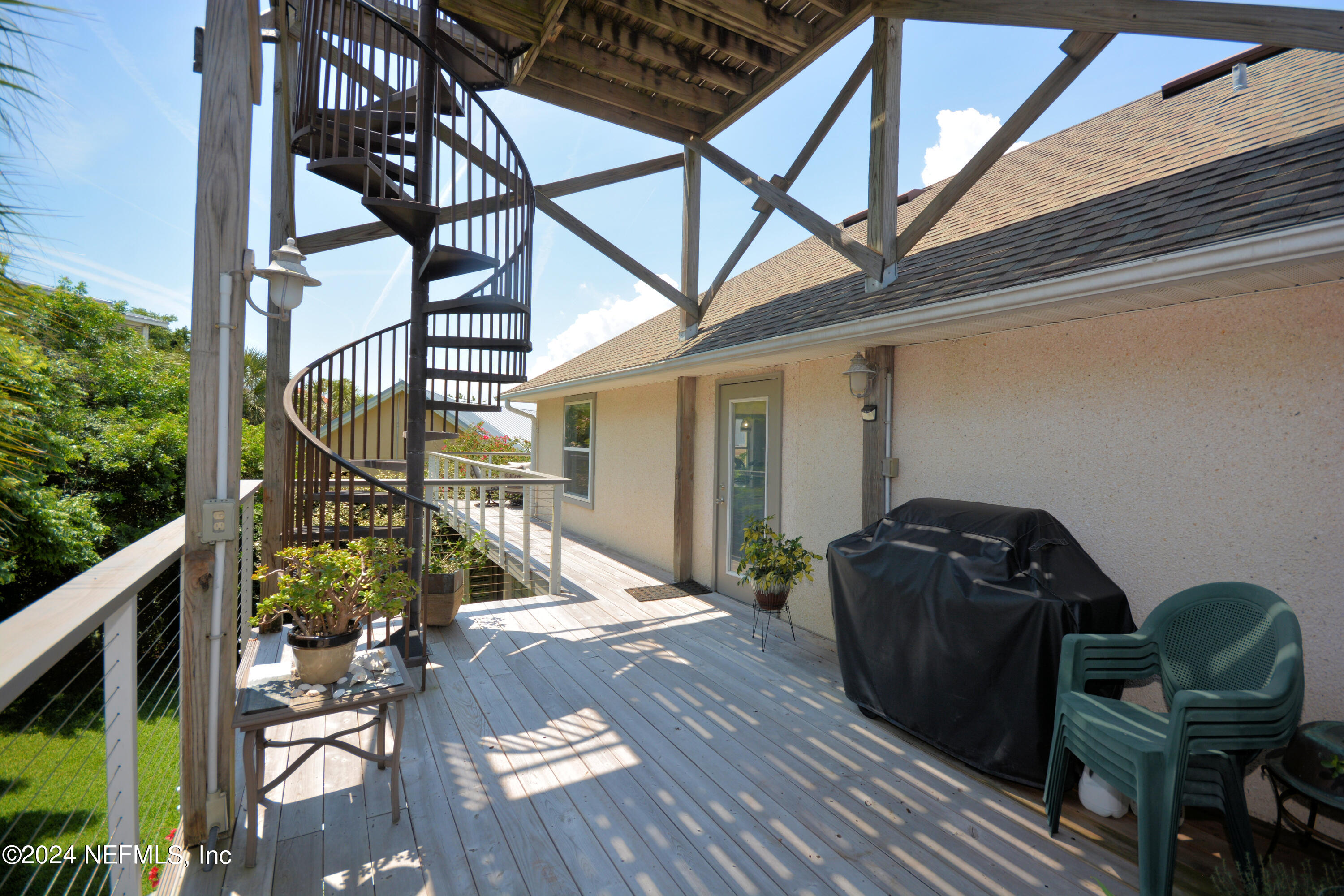 2740 Harbor Court St. Augustine, FL 32084 - Photo 37 of 53 a view of balcony with wooden floor and outdoor seating