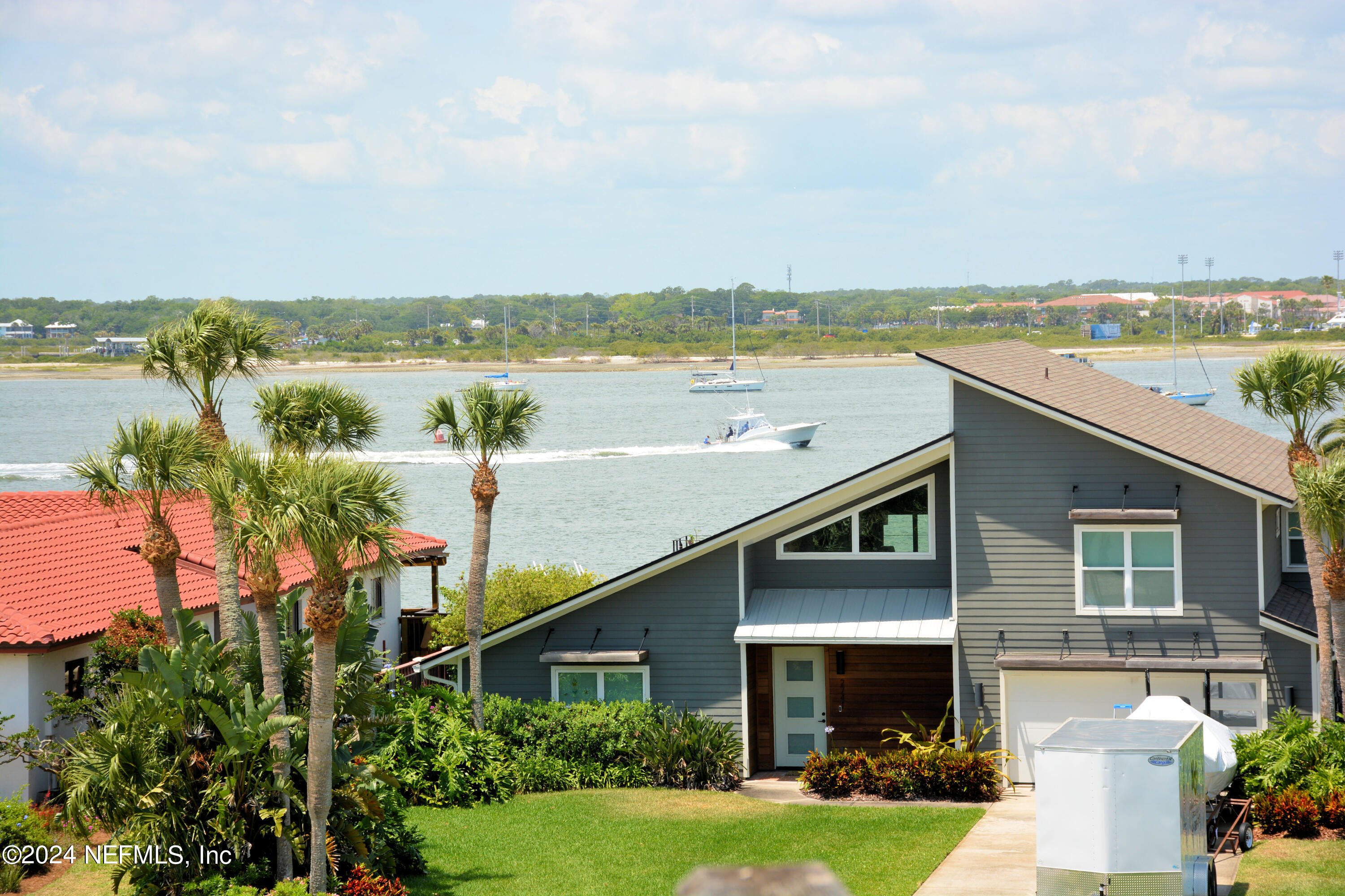 2740 Harbor Court St. Augustine, FL 32084 - Photo 43 of 53 a view of a terrace with a garden and lake view