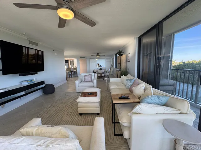 a view of city from a balcony