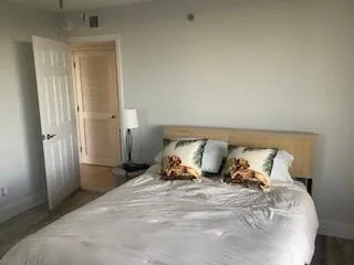 a bathroom with a shower and a toilet