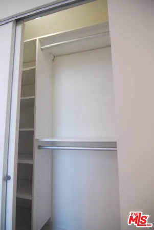 a close view of closet