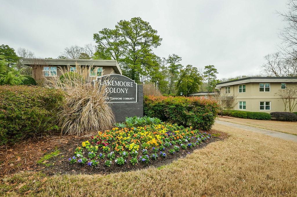 Lakemoore Colony Condominiums Located on a Quiet Side Street in Bustling North Buckhead, Surrounded by Green Space including the Blue Heron Reserve.