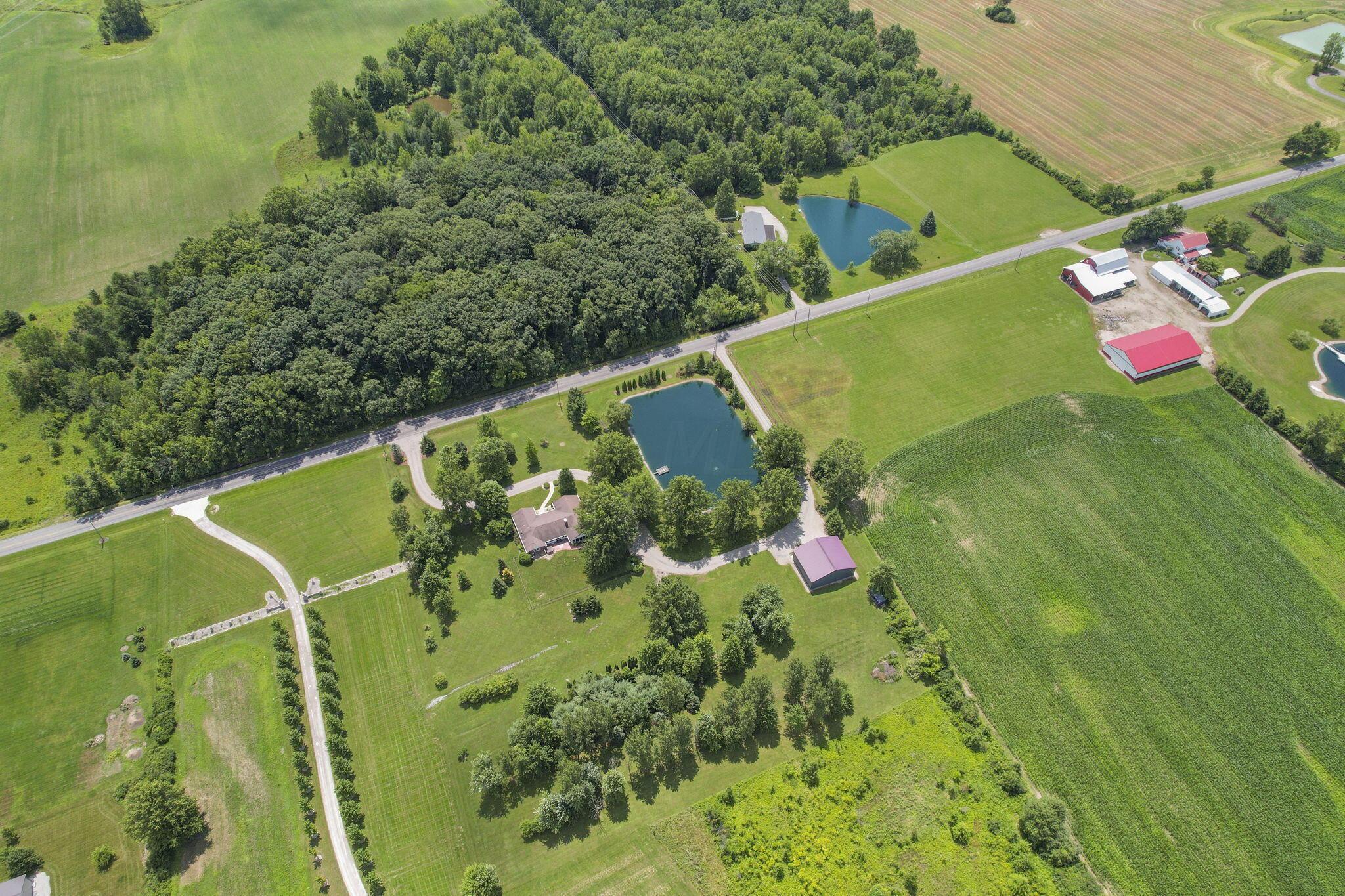 19940 Collins Road Marysville, OH 43040 - Photo 51 of 53 Aerial view of the property & neighbors